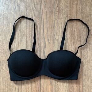 Natori Black Strapless Bra 32C